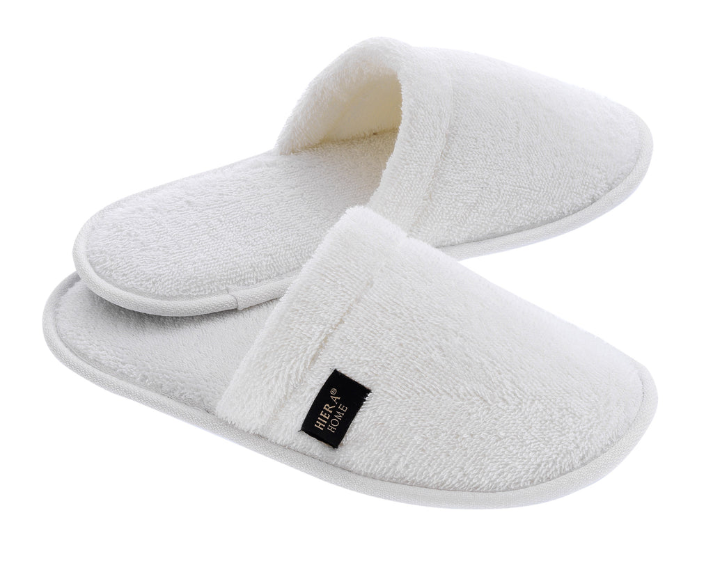 Terry Soft Slippers, White