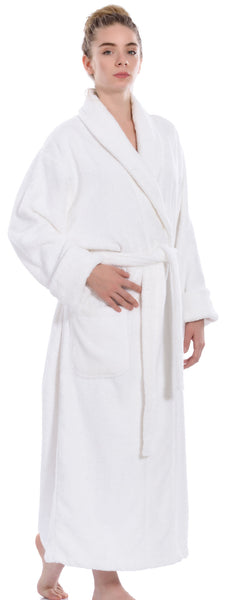 Unisex Terry Bathrobe, White, OSFM
