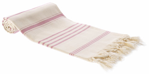 Ayas Handloomed Peshtemal Towel, Pink