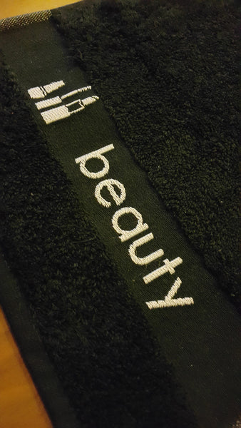 Hotel Collection Beauty Make-Up Removal Towels(Set of 4), Black, (13"x13")
