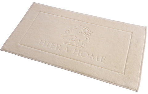 Signatured Bath Mat, Ivory