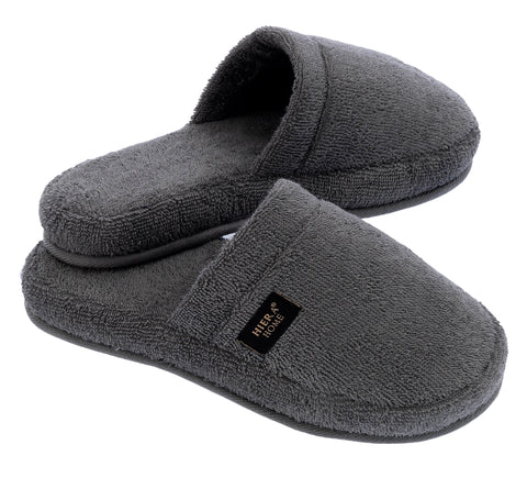 On-Air Terry Soft Slippers, Grey