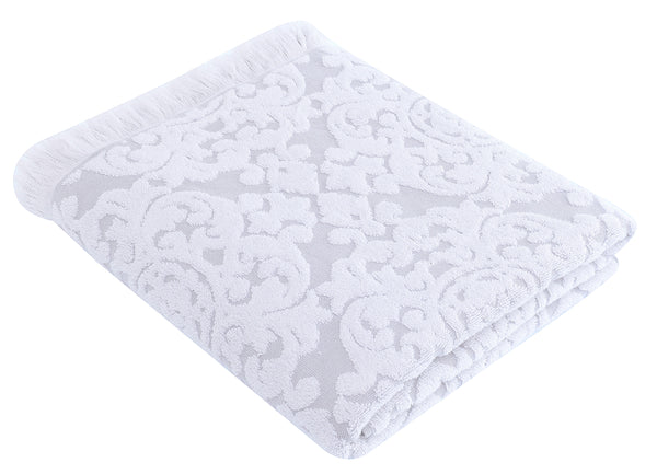 Violet Towel, Pale Grey