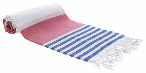 Rainbow Peshtemal Towel, Pink