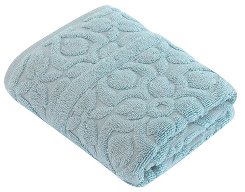 Flora Towel, Silver Blue