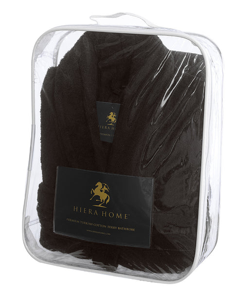 Unisex Terry Bathrobe, Espresso, OSFM