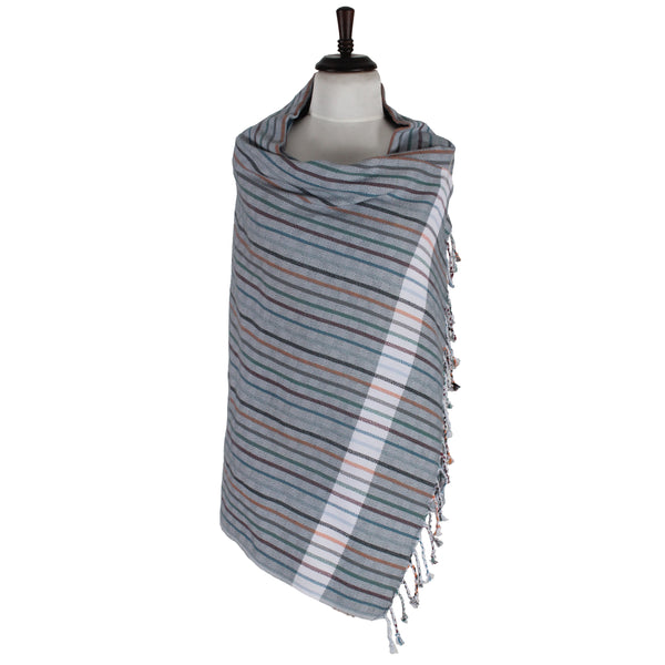 Country Handloomed Peshtemal Towel, Grey