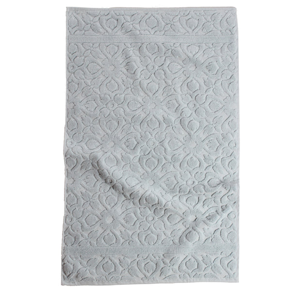 Flora Towel, Silver Blue