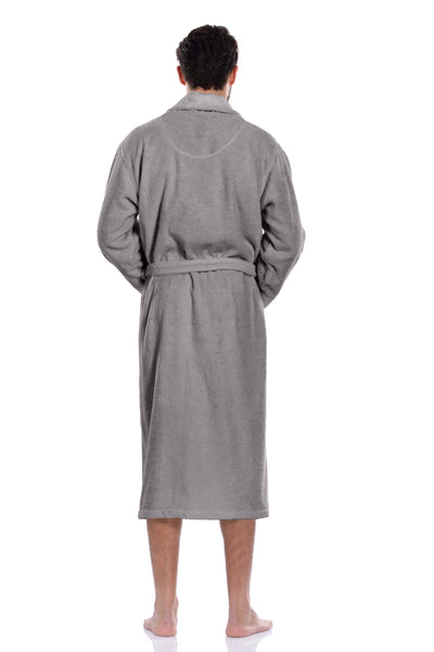 Terry Soft Bathrobe, Light Grey