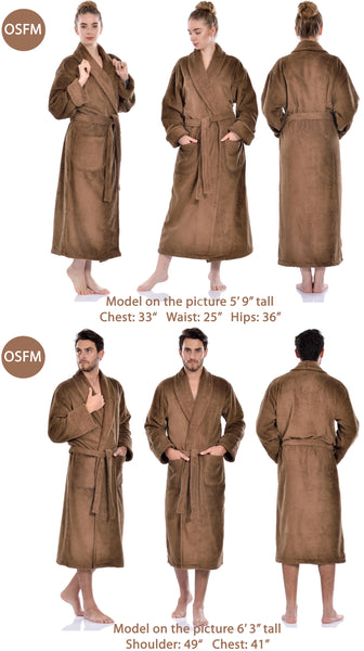 Terry Soft Bathrobe, Coffee