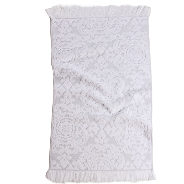 Violet Towel, Pale Grey