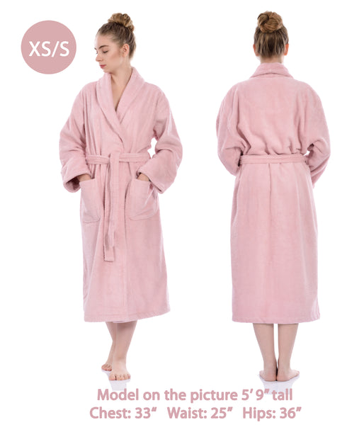 Terry Soft Bathrobe, Pink