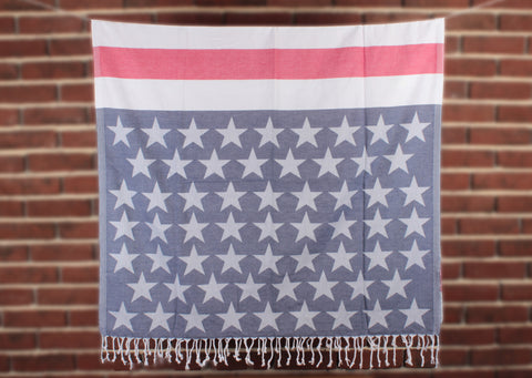 American Flag Peshtemal Towel