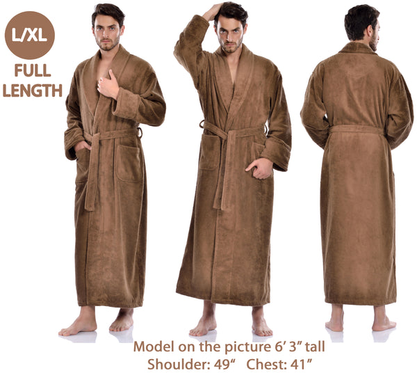Terry Soft Bathrobe, Coffee