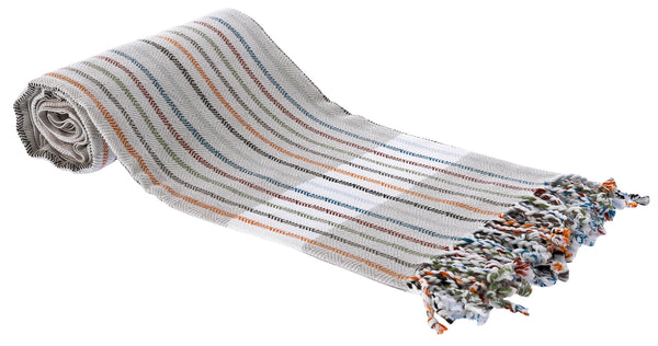 Country Handloomed Peshtemal Towel, Grey