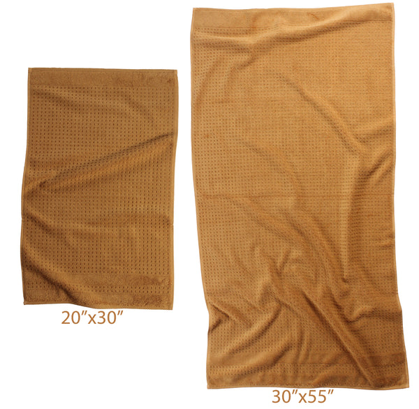 Checkers Towel, Mustard