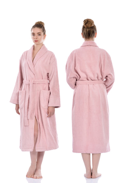 Terry Soft Bathrobe, Pink