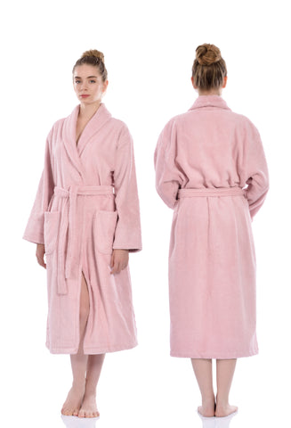 Terry Soft Bathrobe, Pink