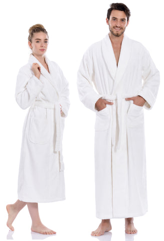 Terry Soft Bathrobe, White
